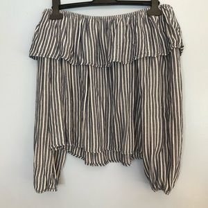 Off the Shoulder Ruffle Summer Top